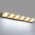 IZORRO LED Modern Bathroom Lights Fixtures, Brushed Glod Acrylic Wall Lighting by IZORRO