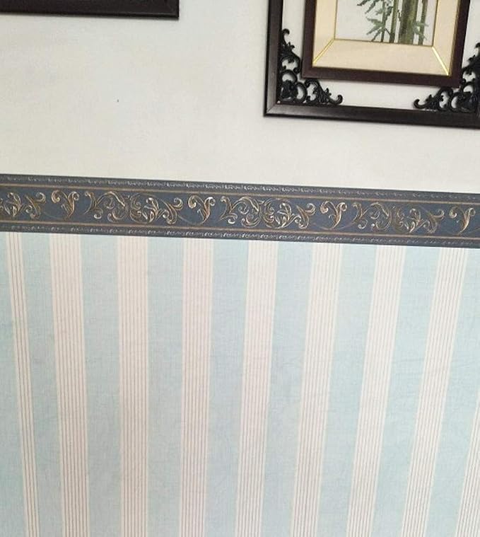UPREDO 3D Decorative Floral Molding Waterproof Wallpaper Border Peel and Stick - Image 6