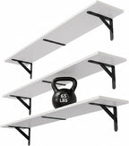 WOPITUES Floating Shelves for Wall 32″W x 8″D, Long Wall Mounted Shelves Set of by WOPITUESOfficial