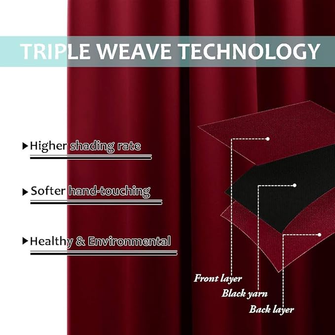 NICETOWN 100% Blackout Curtains - Image 6