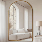 Prywot Full Length Mirror, Oversized 81"x41" Arched-Top Floor Mirror, Free - Image 3