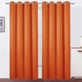 LEMOMO Blackout Curtains 52 x 90 Inch Long Orange Curtains Set of 2 Panels Room by Lemomo