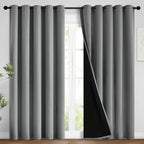 Yakamok 100% Grey Blackout Curtains by Yakamok