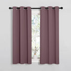 NICETOWN Bedroom Curtain Panels Blackout Draperies, Dry Rose, 1 Pair, 34 by - Image 7