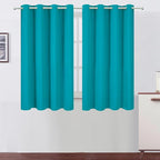 LEMOMO Blackout Curtains 66 x 54 Inch Long Teal Curtains Set of 2 Panels Room by Lemomo