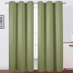 LEMOMO Sage Green Thermal Blackout Curtains/42 x 95 Inch/Set of 2 Panels Room by Lemomo