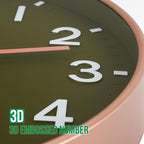 Wall Clock Modern Simple Quartz Decorative Clock Non-Ticking Silent Battery - Image 6