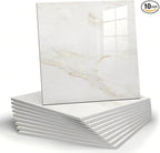 Chejiaye 10pcs Marble Peel and Stick Backsplash Waterproof Washroom Wall Panels by Chejiaye