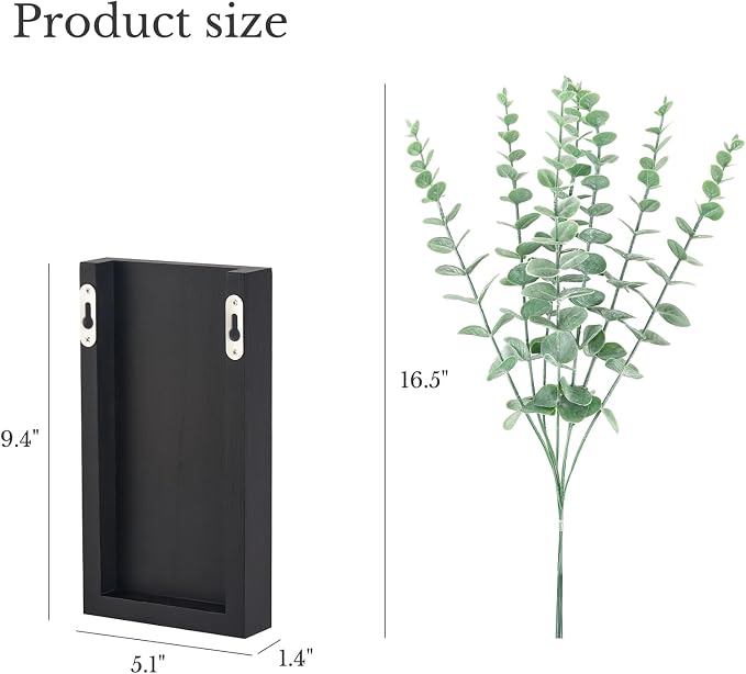 Dahey 2 Pack Wood Wall Planter Vase - Image 3