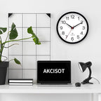 AKCISOT Atomic Black Wall Clock Analog Clocks - Image 6