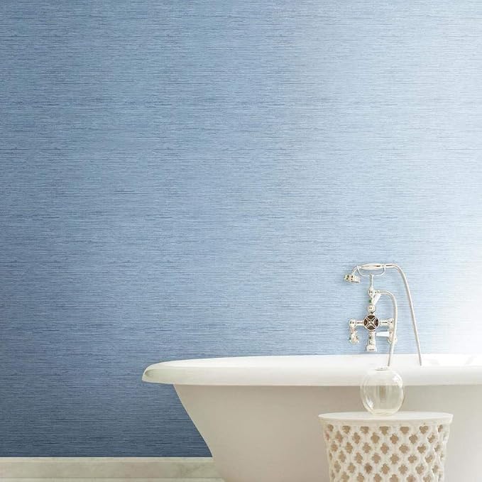 York Wallcoverings Nautical Living Horizontal Grass Cloth Removable Wallpaper - Image 3