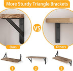 YGEOMER Floating Shelves for Wall Different Sizes Farmhouse Wall Shelf for - Image 4