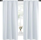 NICETOWN Greyish White Window Curtain Panels - Image 2