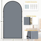 Dewfig Arched Full Length Mirror, Oversized Full Body Mirrors - Image 5