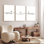 GUBIYU Sweet Dreams Wall Art Above Bed - Image 4