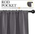 NICETOWN Grey Window Curtains for Bedroom - Image 3