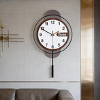 Dankeit Modern Wall Clock with Oak Wood Dial and Silent Movement, 12.6x22.8 by DankeitProduct