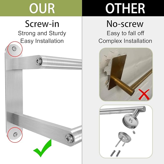 Double Towel Bar 32 Inch, Towel Rack - Image 2
