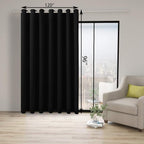 BONZER Extra Wide Room Divider Curtain Total Privacy Wall Noise Reducing - Image 4