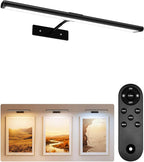 EZVALO Picture Light for Wall, 4800mAh Rechargeable Wireless Remote Battery by EZVALO