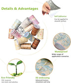 REDODECO 3D Grey Floral Pattern Molding Peel Stick Wall Border - Image 6