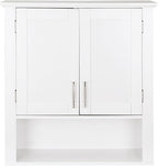 SUPER DEAL Bathroom Wall Cabinet Over The Toilet, Wall Mount Storage Medicine - Image 9