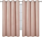 LEMOMO Blush Blackout Curtains 52 x 63 Inch Length/Set of 2 Curtain - Image 2