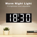 JALL 12'' Large Digital Wall Clock, Big LED Number Dispaly, Night Light - Image 4
