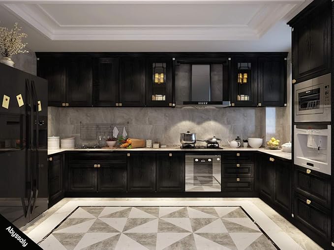 Abyssaly Black Wood Peel and Stick Wallpaper 11.78 in X 590 in Decorative - Image 5