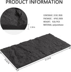 4-Pack 3D PU Stone Wall Panels for Interior Decor | Faux Stone Accent Tiles - Image 3
