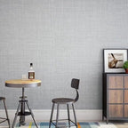 Fabric Peel and Stick Wallpaper Gray Faux Grasscloth Wall Paper Self-Adhesive - Image 7