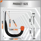 HORUSDY 6-Pack Heavy Duty Metal Wall Hooks, Large Garage Storage & Organization - Image 2