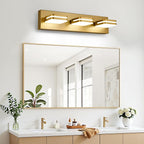 360° Rotate LED Bathroom Vanity Light Fixtures, 1300LM Acrylic Gold Vanity - Image 8