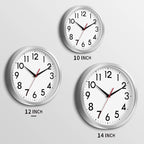 DAXSMY 12 Inch Wall Clock Battery Operated Silent Non Ticking Analog Modern - Image 4