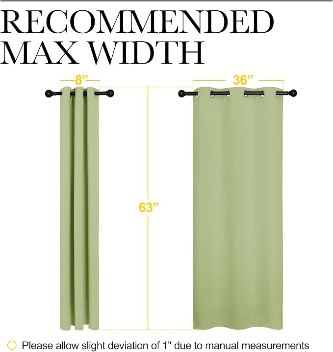 NICETOWN Curtains for Bedroom, Grommet Top Blackout Drapes for Son's Room - Image 5