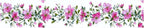Pink Floral Wallpaper Border 196x4 Inch Peel and Stick Wall Border Self - Image 2