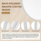 WallBeyond Round Wood Mirror 28 inch Circle Wall Mirror - Image 7