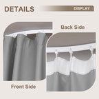 MaKefeile Room Divider Curtains & Flexible Bendable Tracks Set, Privacy - Image 5