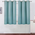 LEMOMO Stone Blue Blackout Curtains/38 x 54 Inch/Set of Two Panels Grommet by Lemomo