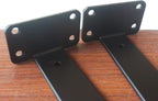 8 Pack - 11 inch Black Hidden L Shelf Bracket Iron Floating Shelf Brackets - Image 3