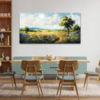 hyidecorart Nature Field Scenery Abstract Painting Framed Wall Art - Image 3