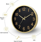 Wall Clocks Battery Operated 10 inch Modern Wall Clock, Silent Non Ticking Wall - Image 4