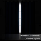 LEMOMO Blackout Curtains 66 x 84 inch/Navy Blue Curtains Set of 2 - Image 3