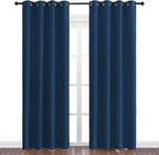 NICETOWN Moroccan Blue Blackout Curtains 86" Long, 2 Pieces - Image 2