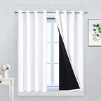 Yakamok Pure White 100% Blackout Curtains by Yakamok