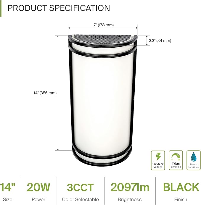 ASD LED Indoor Wall Mount Light Fixture - Image 2