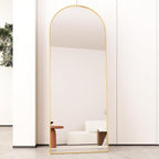 Beauty4U Arched Full Length Mirror, Standing or Leaning, Bedroom Dressing Mirror - Image 7
