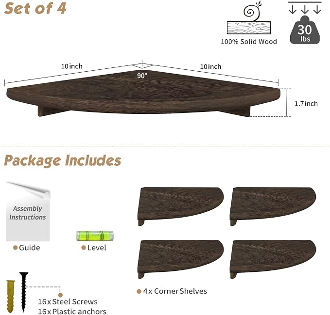 Forbena Floating Corner Shelves - Image 2