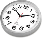 Roymnie Atomic Wall Clock 10 Inch, Modern Clock Battery Operated Classic Analog - Image 3