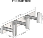 VAEHOLD Silvery Hat and Coat Wall Mount Rack - Image 4